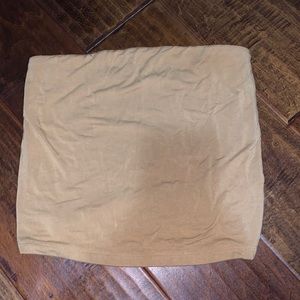 super cute yellow american eagle tube top